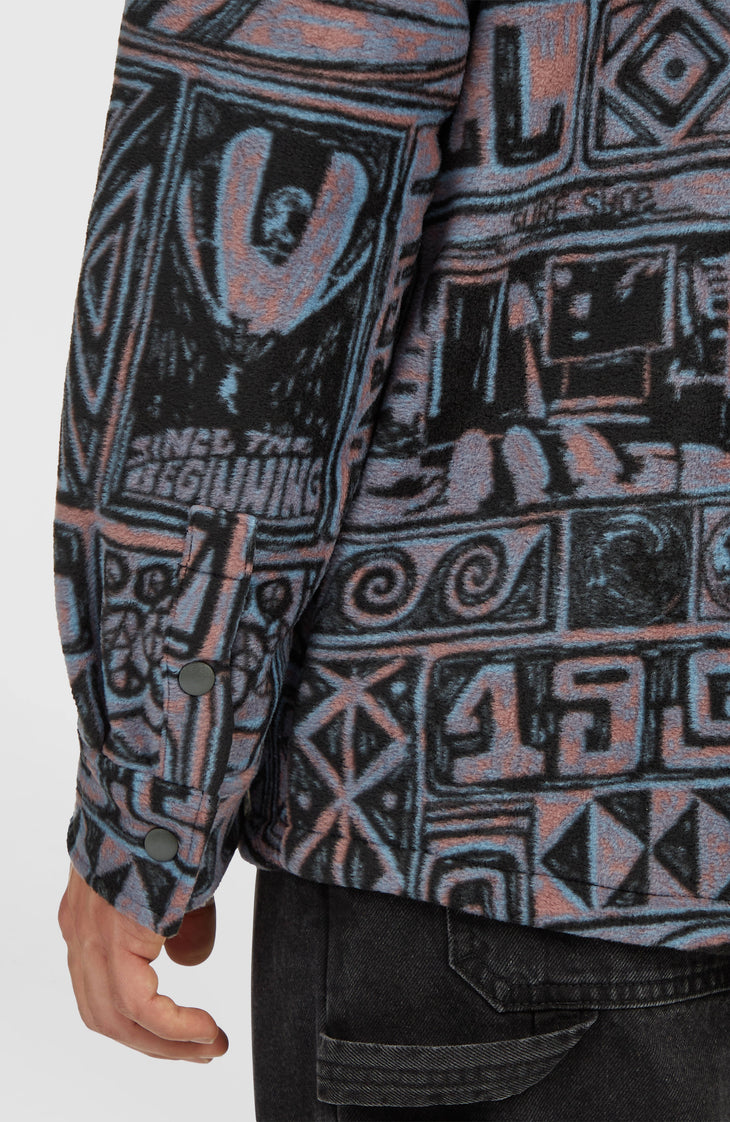 O'Riginals Superfleece Hemd | Purple Stamps