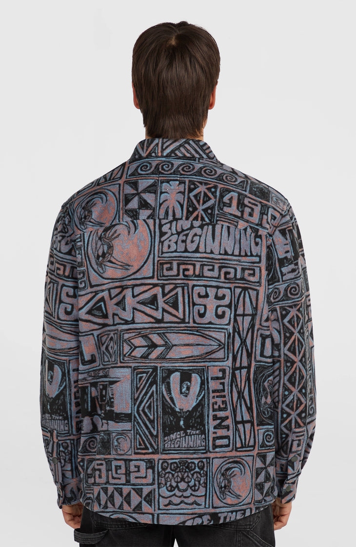 O'Riginals Superfleece Hemd | Purple Stamps