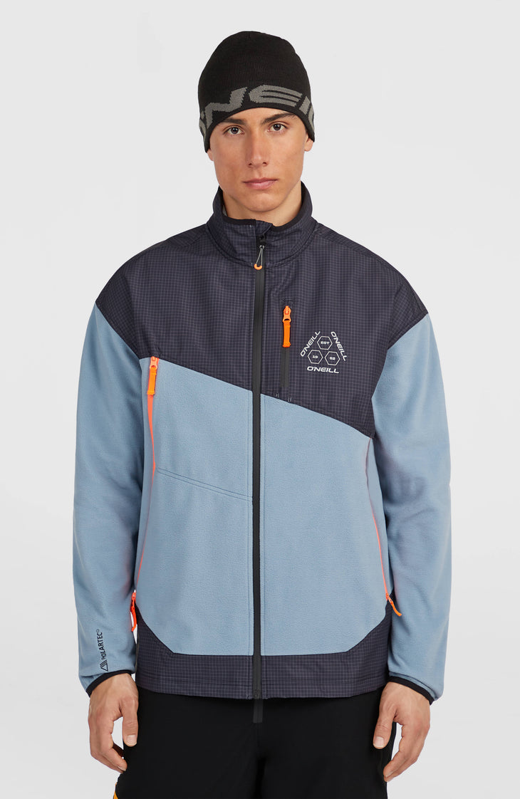 FWC'Peak Polartec® Fire Hyperfleece-Jacke mit Reißverschluss | Murky Water Colour Block