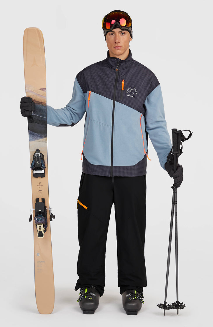 FWC'Peak Polartec® Fire Hyperfleece-Jacke mit Reißverschluss | Murky Water Colour Block
