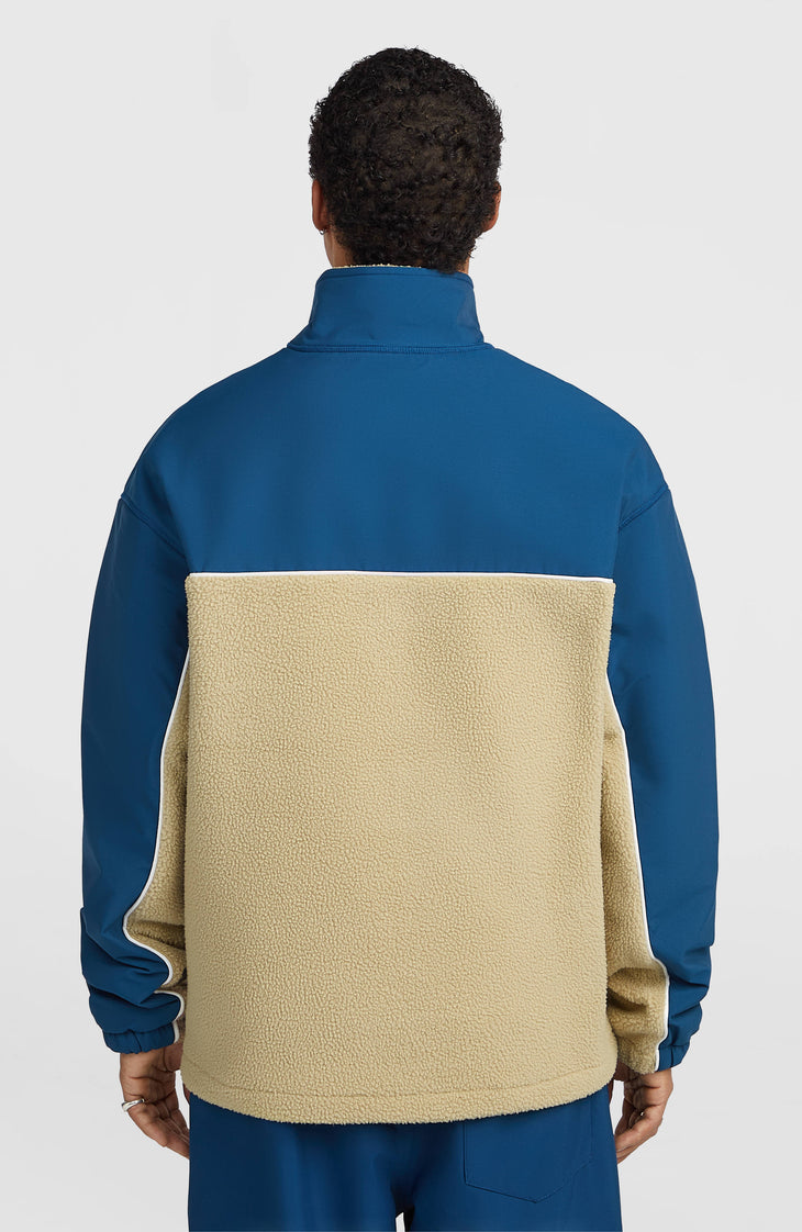 FWC'Play Hyperfleece-Jacke mit Reißverschluss | Regal Blue Colour Block