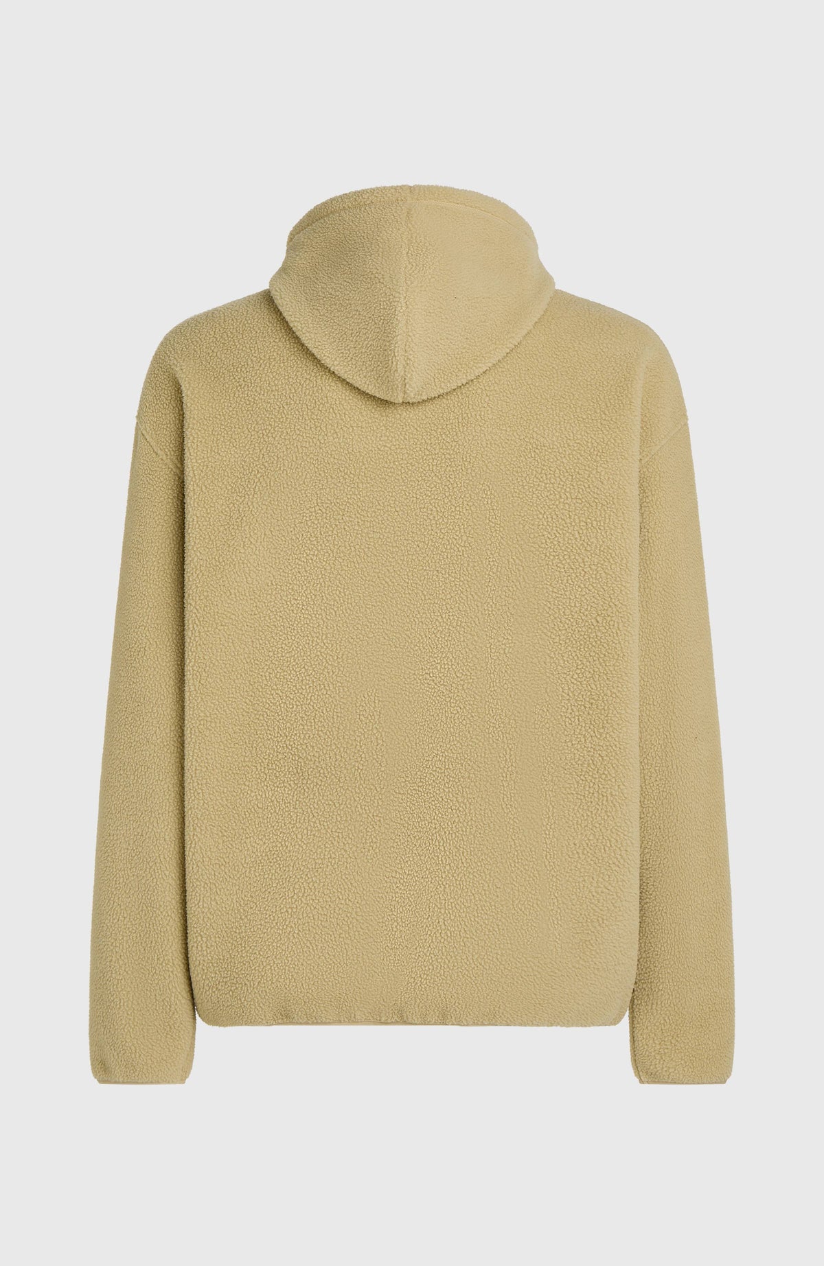 Flauschiger FWC'Play Fleece-Hoodie für Herren, beige, freigestellt von hinten