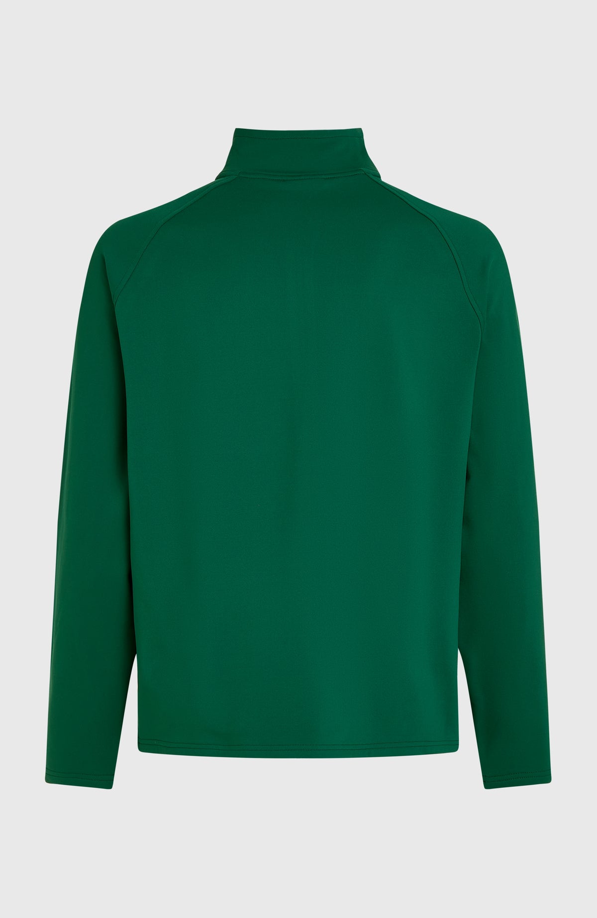 FWC'Cruz FLEECE Fleecepullover für Herren, grün, freigestellt von hinten mit Stehkragen und Raglannähten