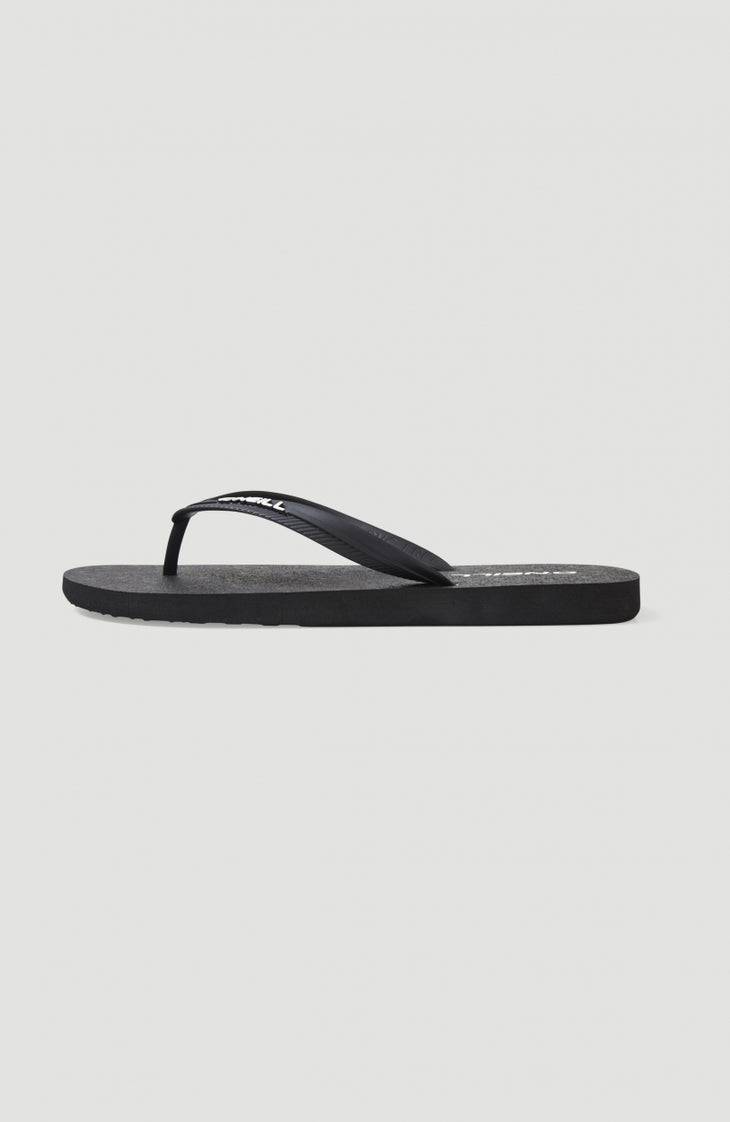 Profile Sandalen mit kleinem Logo | Black Out