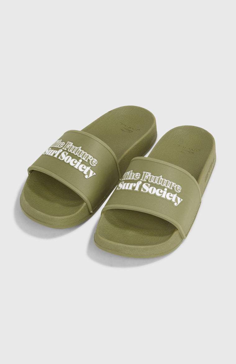 Future Surf Society Unisex-Slides | Avery Fern Future Surf Society Unisex-Slides | Avery Fern