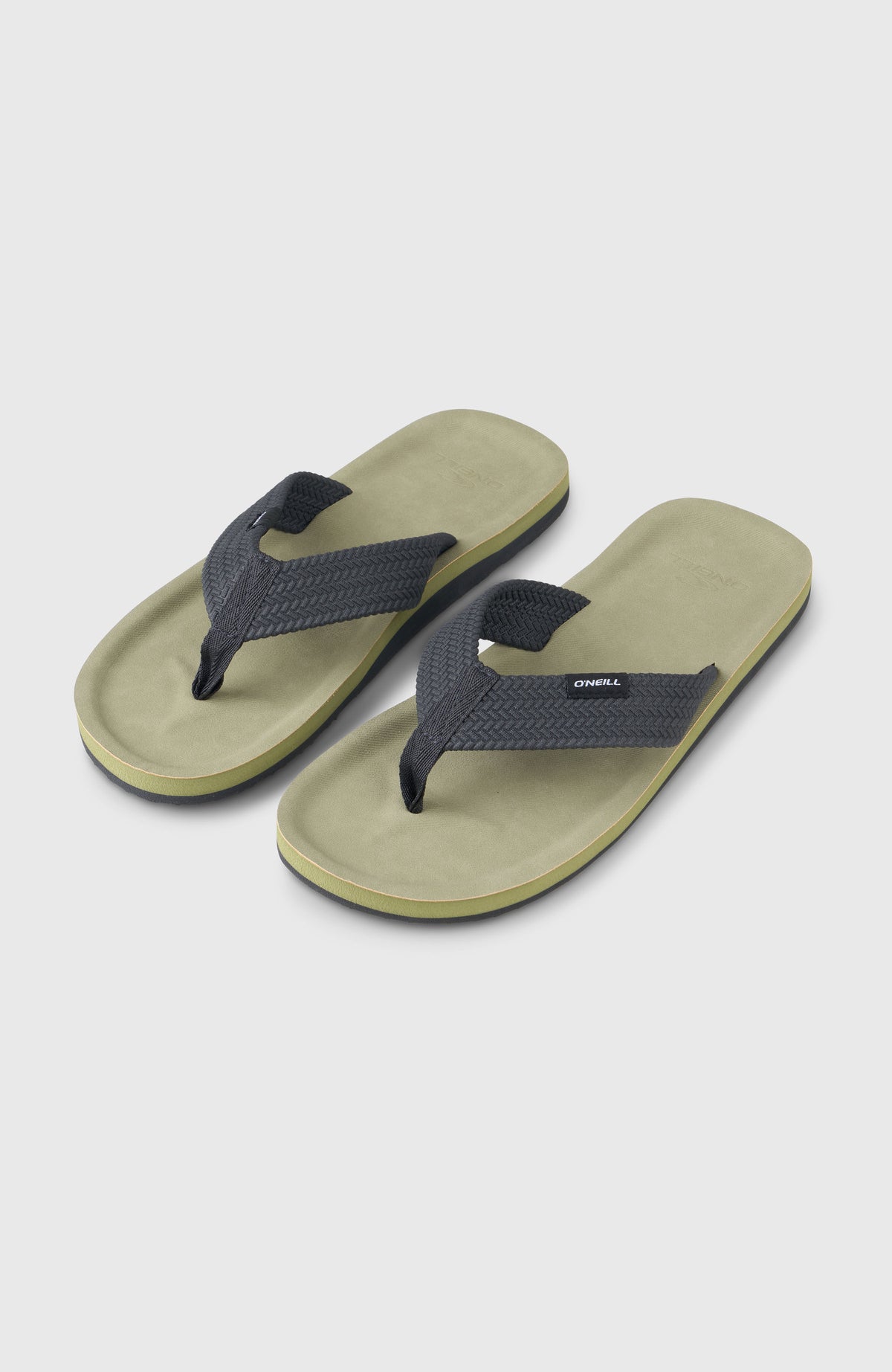 O'Neill Chad Sandalen für Herren in Grün, freigestellt von schräg oben