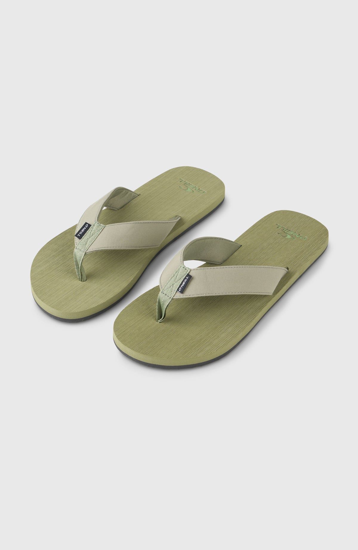 O'Neill Stoff-Sandalen für Herren, grün, freigestellt von schräg oben als Paar