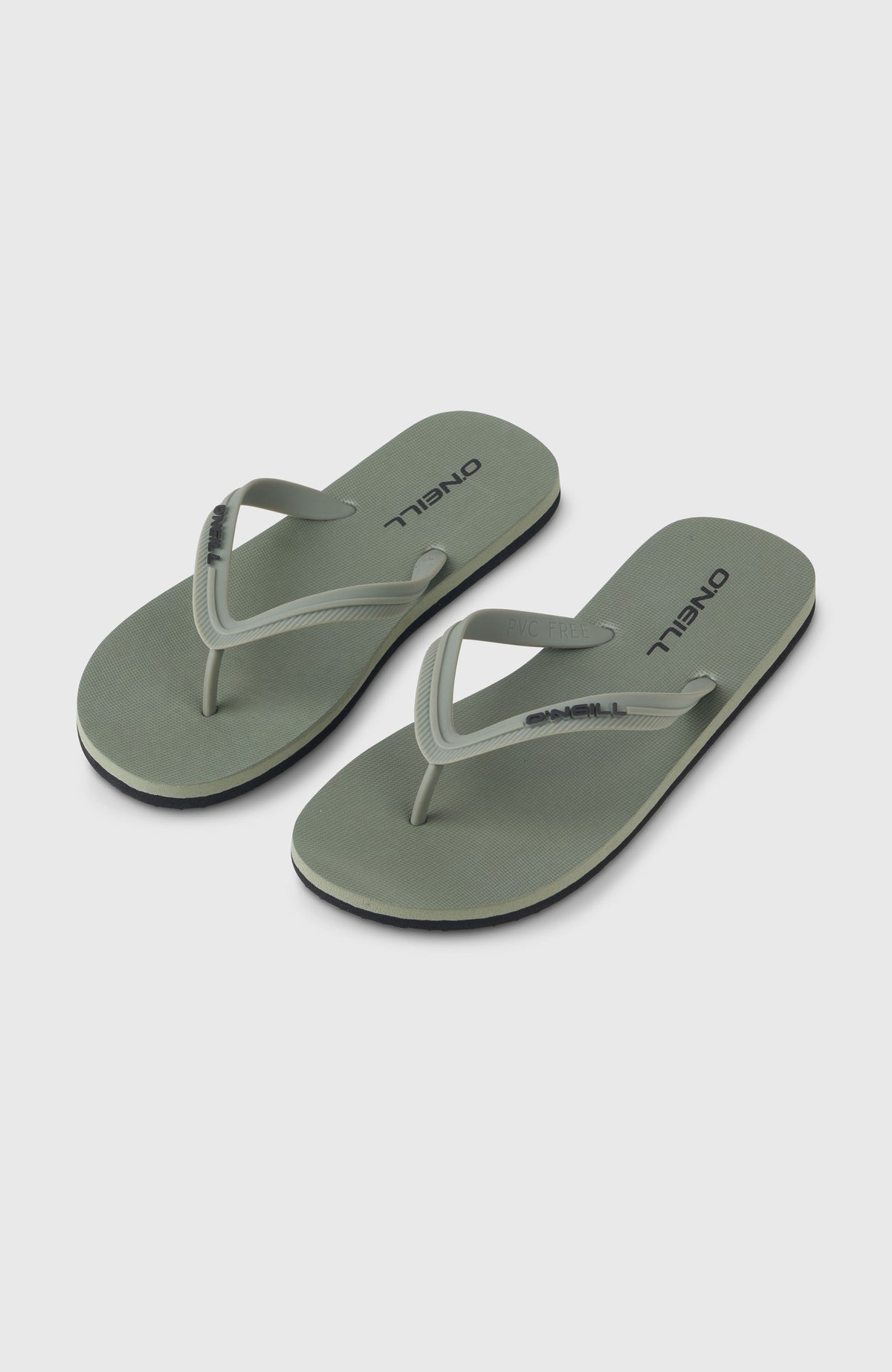 O'Neill Profile Small Logo Sandalen für Herren, grün, freigestellt von schräg oben mit Blick auf das Fußbett