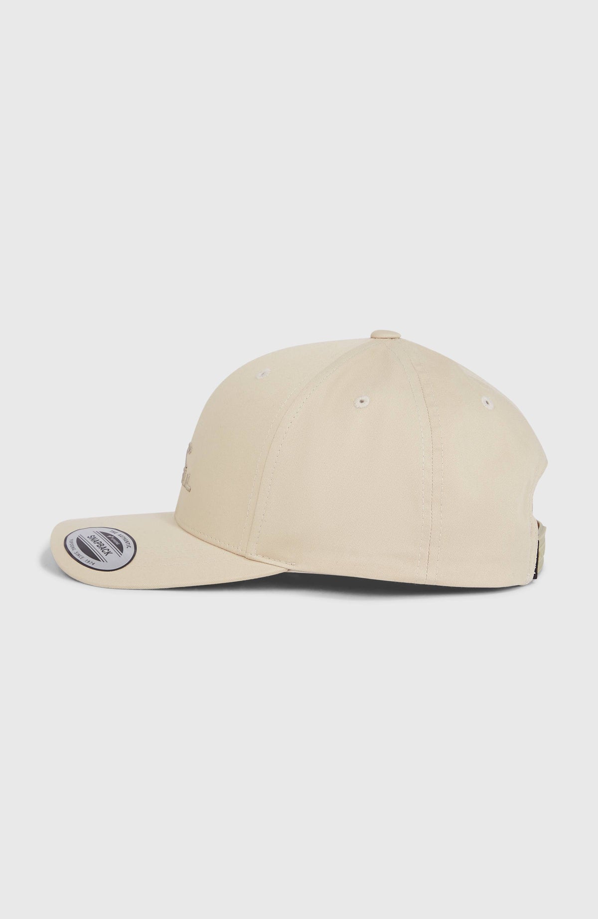 Logo Wave Cap für Herren, beige, freigestellt in der Profilansicht von der Seite