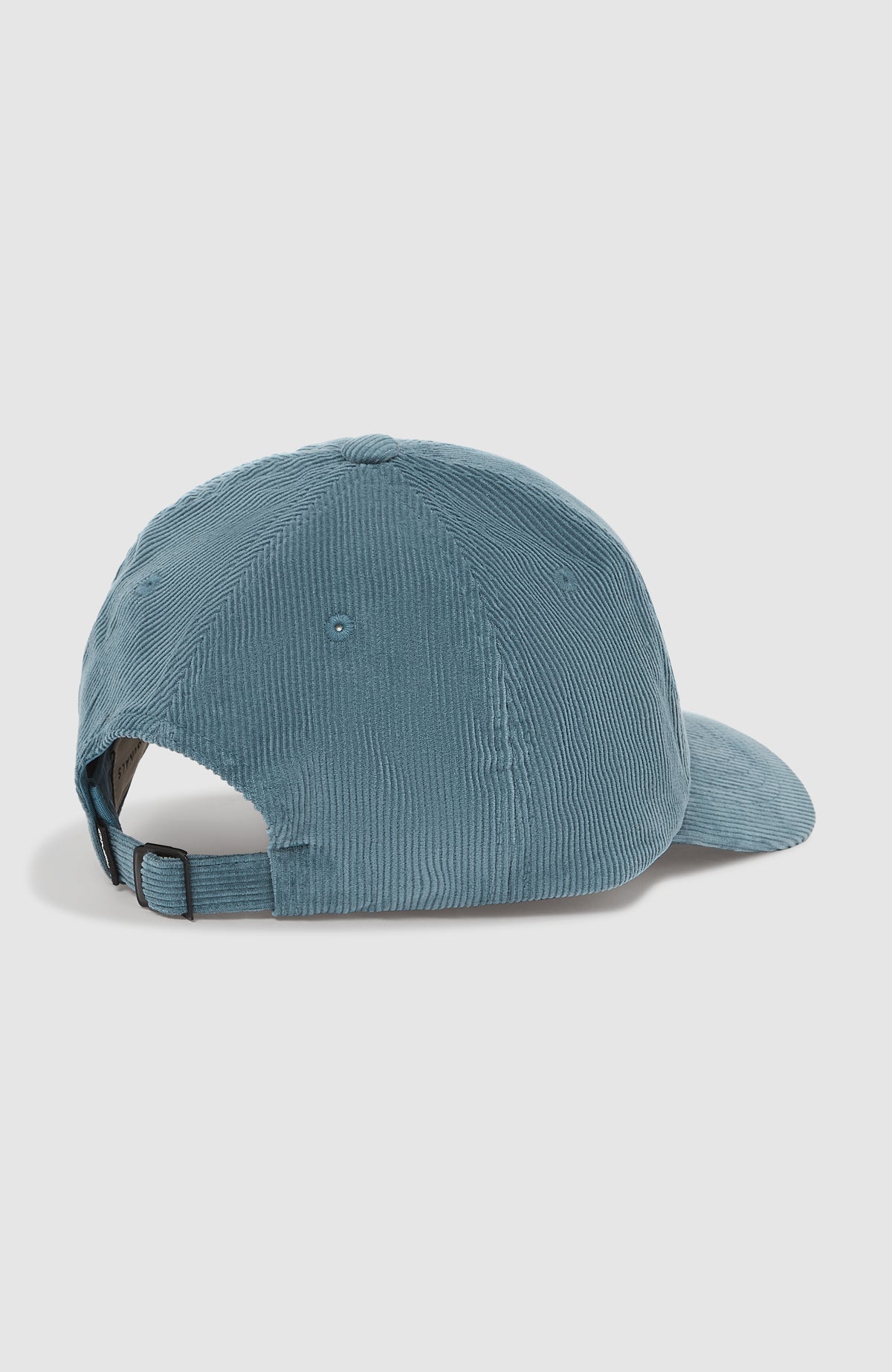 O'Riginals Cord-Cap, blau, freigestellt von hinten mit verstellbarem Verschlussriemen