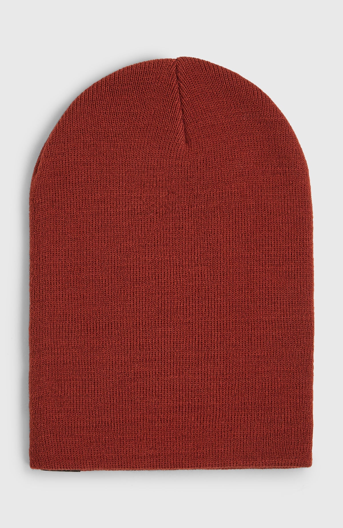 Dolomite Beanie für Herren, orange, flach liegend von hinten, schlichte Rückseite
