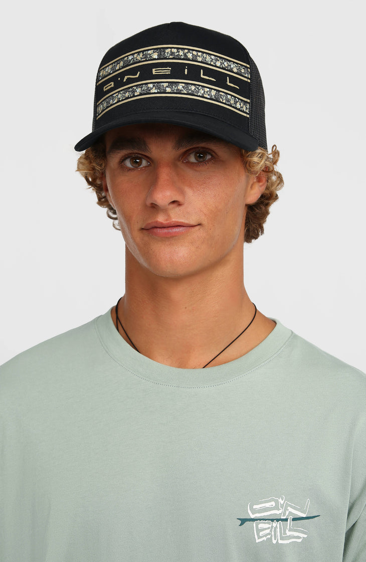 O'Neill Flower Trucker Cap | Black Out