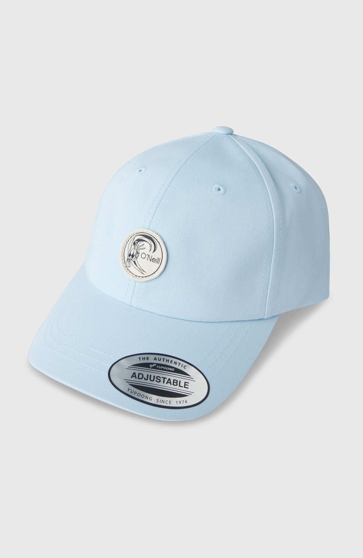 O'Neill O'Riginals Badge Cap für Herren, blau, freigestellt von schräg oben, mit runder Logo-Badge auf der Front