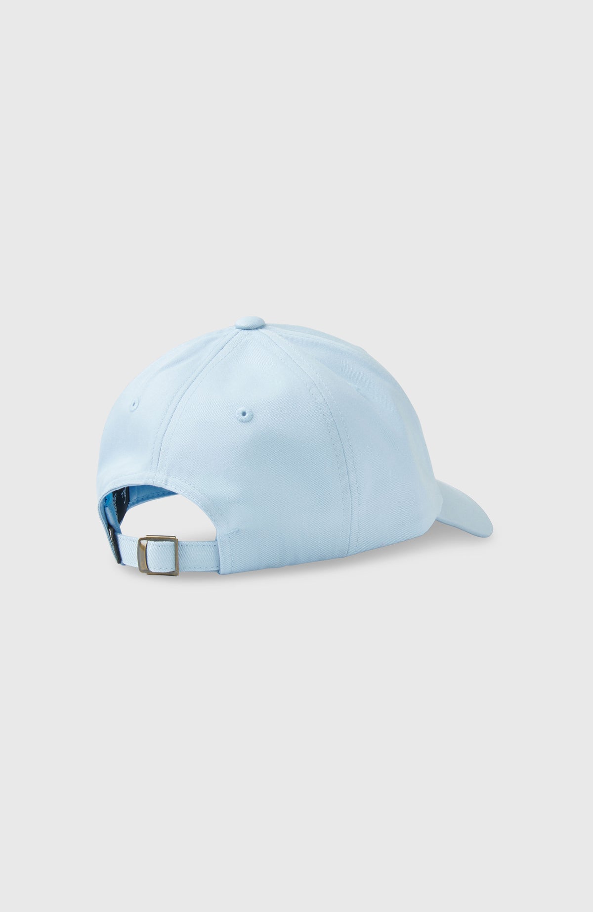 O'Riginals Badge Cap für Herren, blau, freigestellt von hinten mit verstellbarem Riemen und Schnallenverschluss