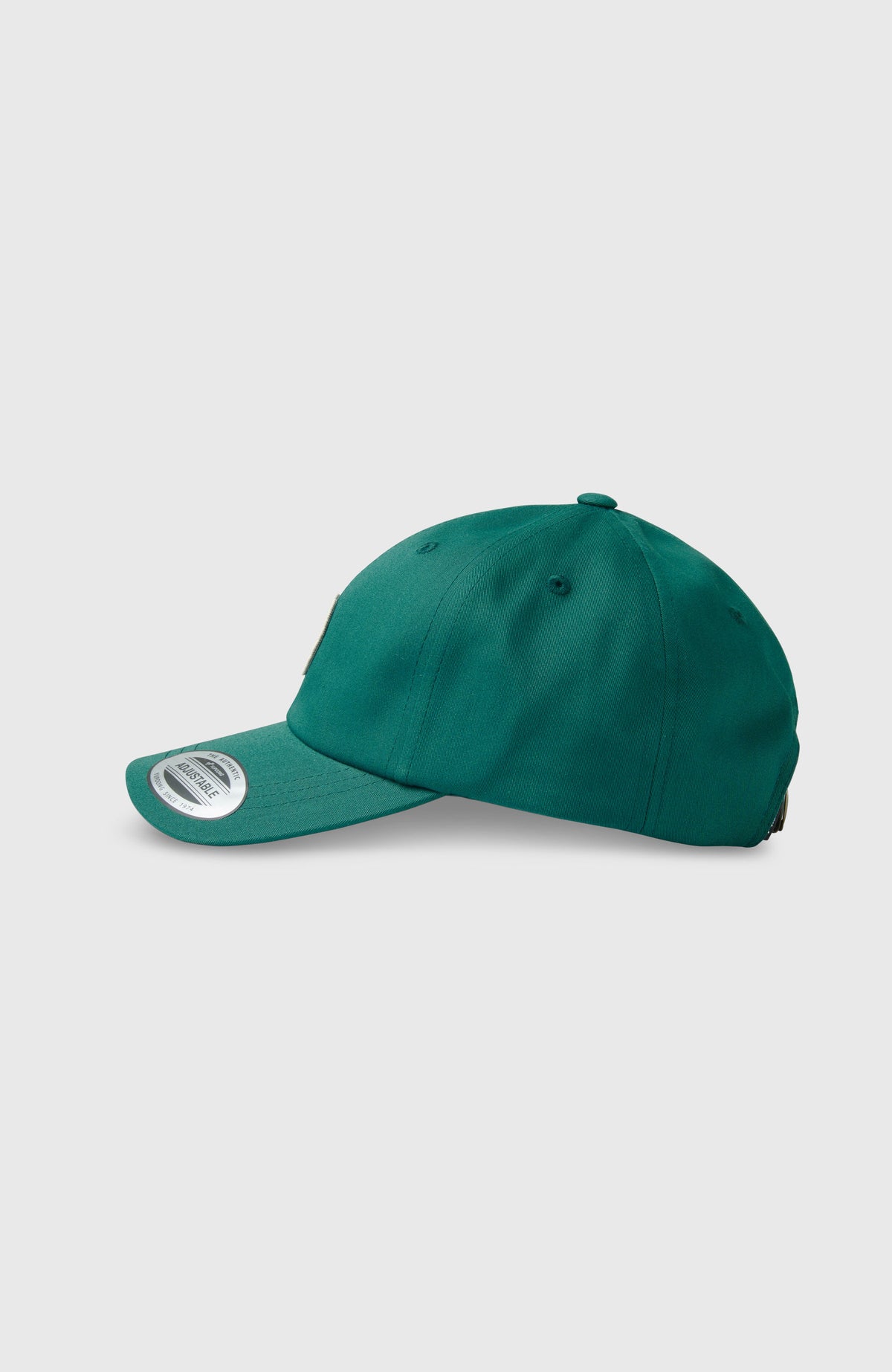O'Riginals Badge Cap für Herren, grün, freigestellt in der Seitenansicht