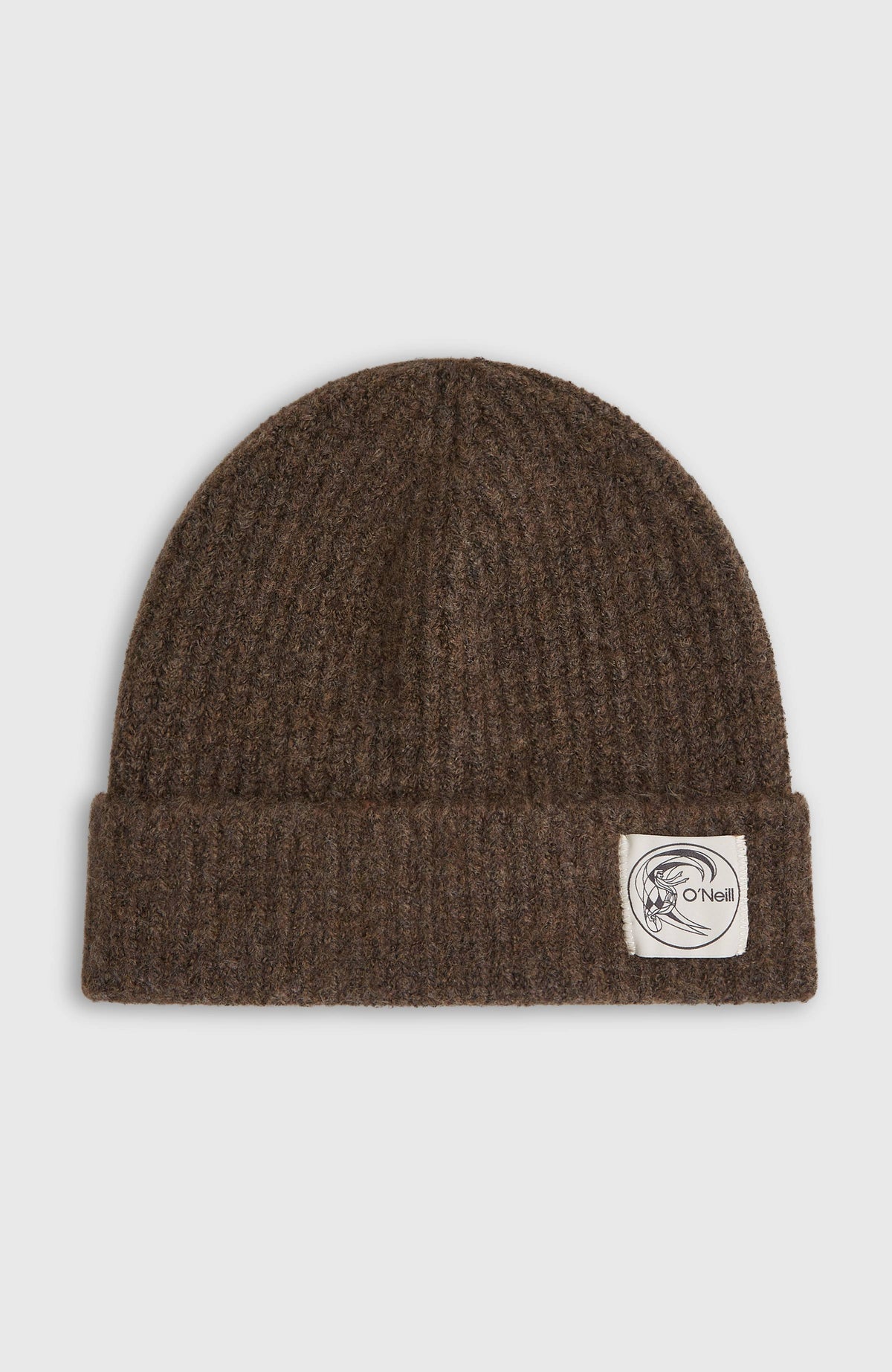 O'Neill O'Riginals Beanie für Herren, lila, freigestellt von vorne, Logo-Patch am Umschlag