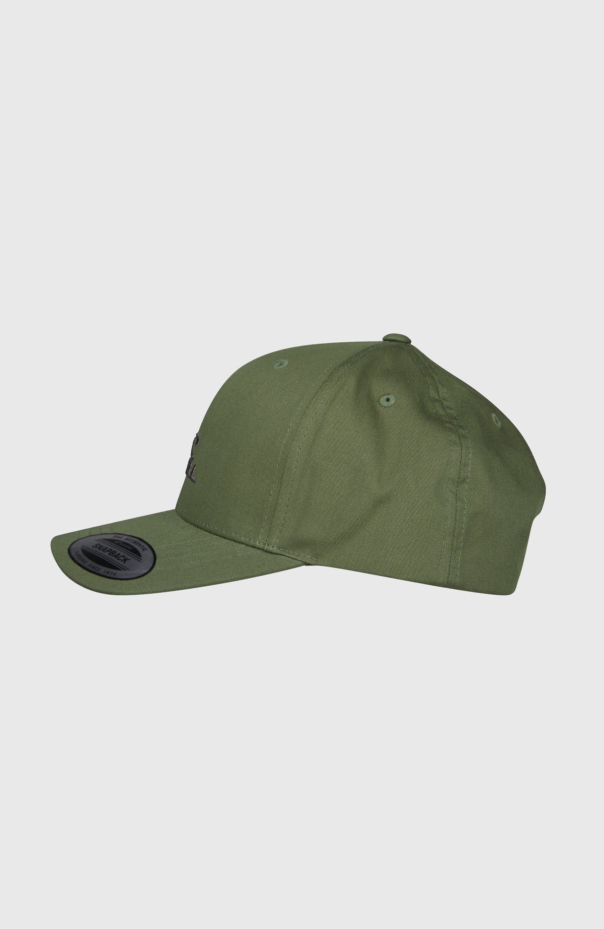 Logo Wave Cap für Herren, grün, freigestellt in der Seitenansicht
