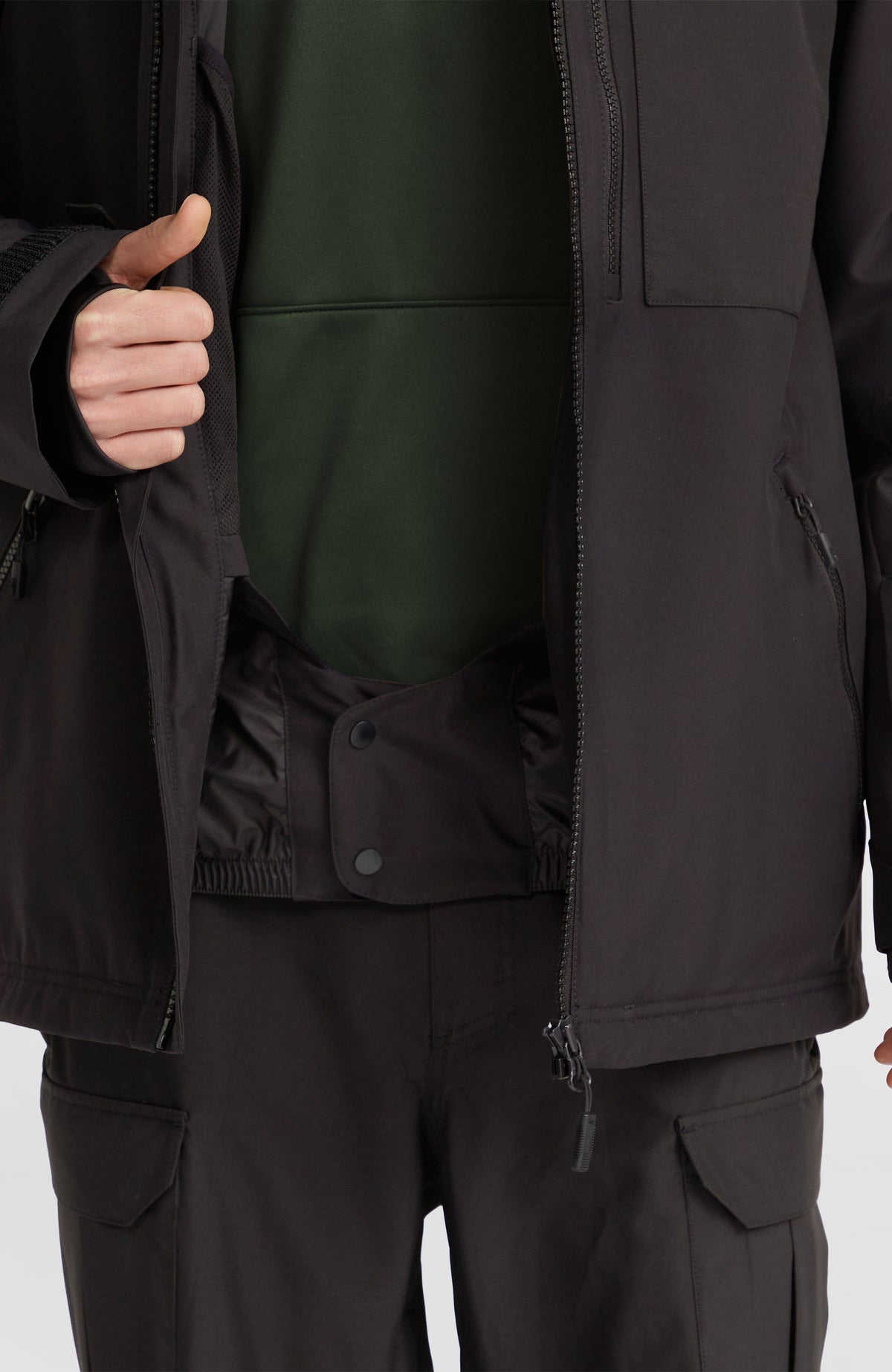 Utility Hybrid-Skijacke | Black Out