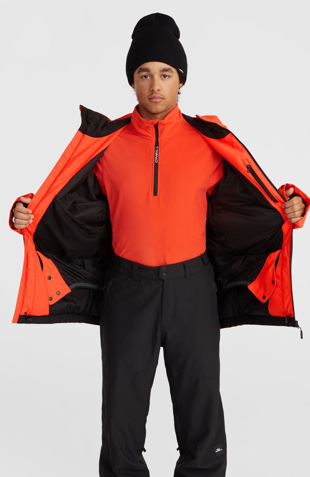 Hammer Block Skijacke | Paprika Flame Colour Block