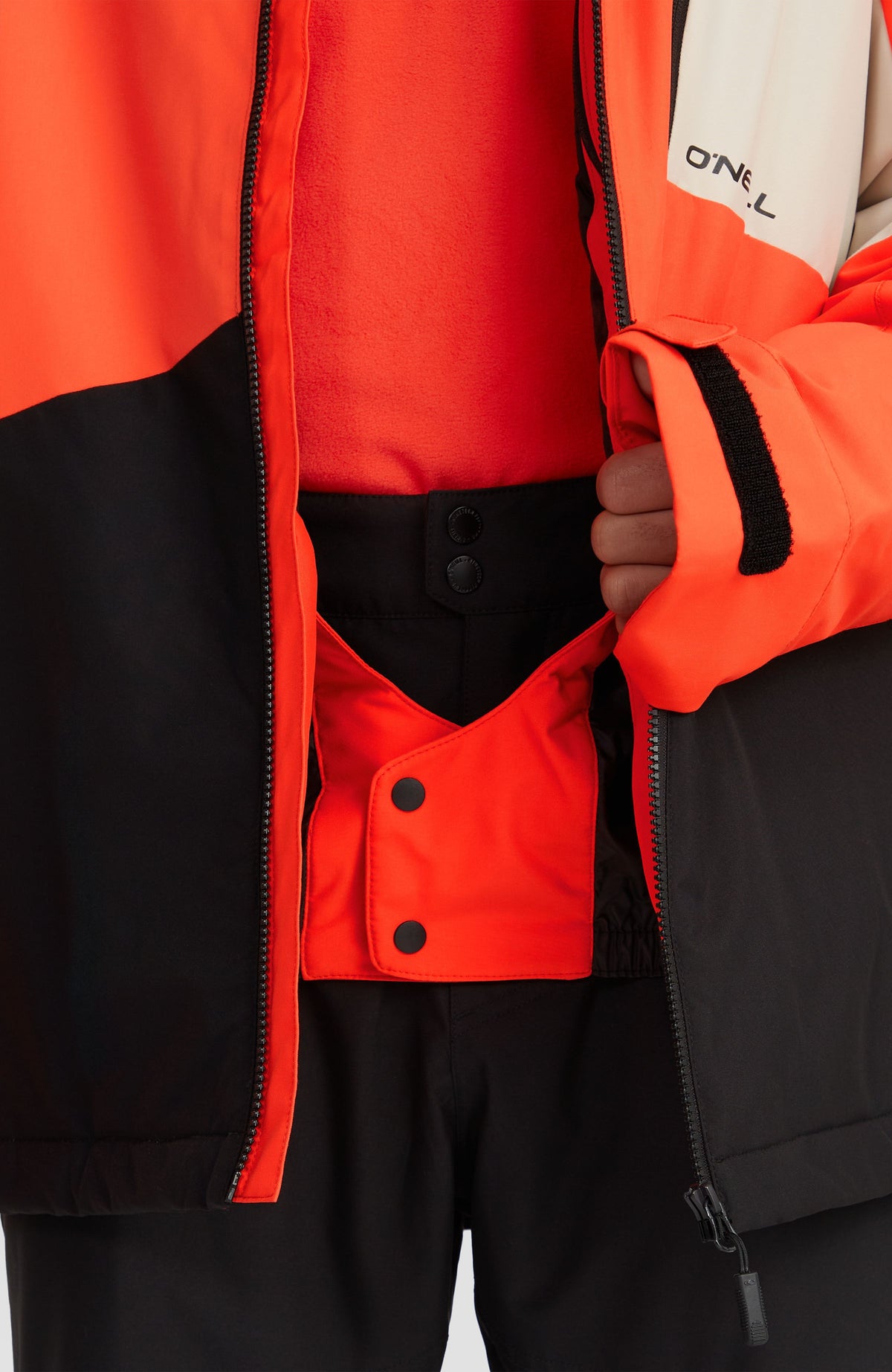 Hammer Block Skijacke | Paprika Flame Colour Block