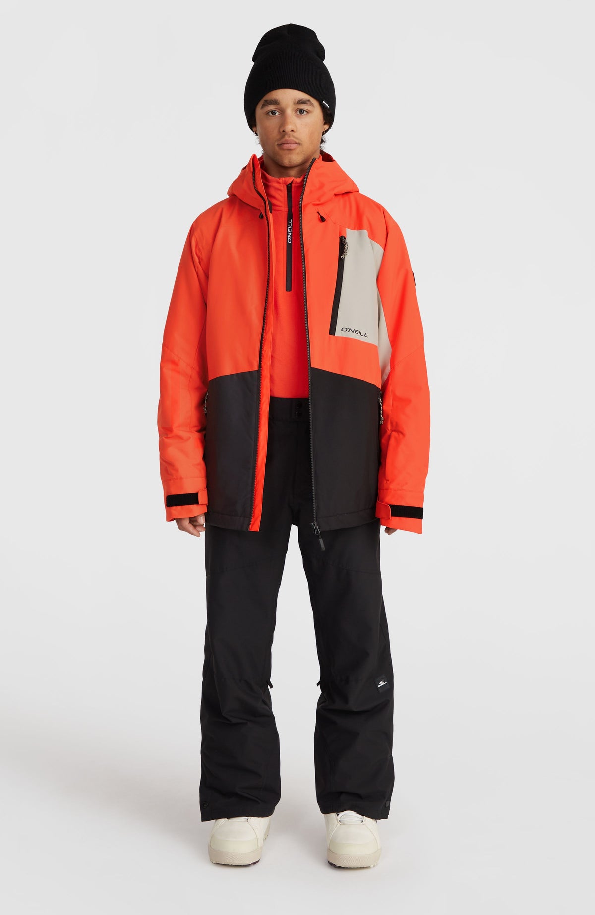 Hammer Block Skijacke | Paprika Flame Colour Block