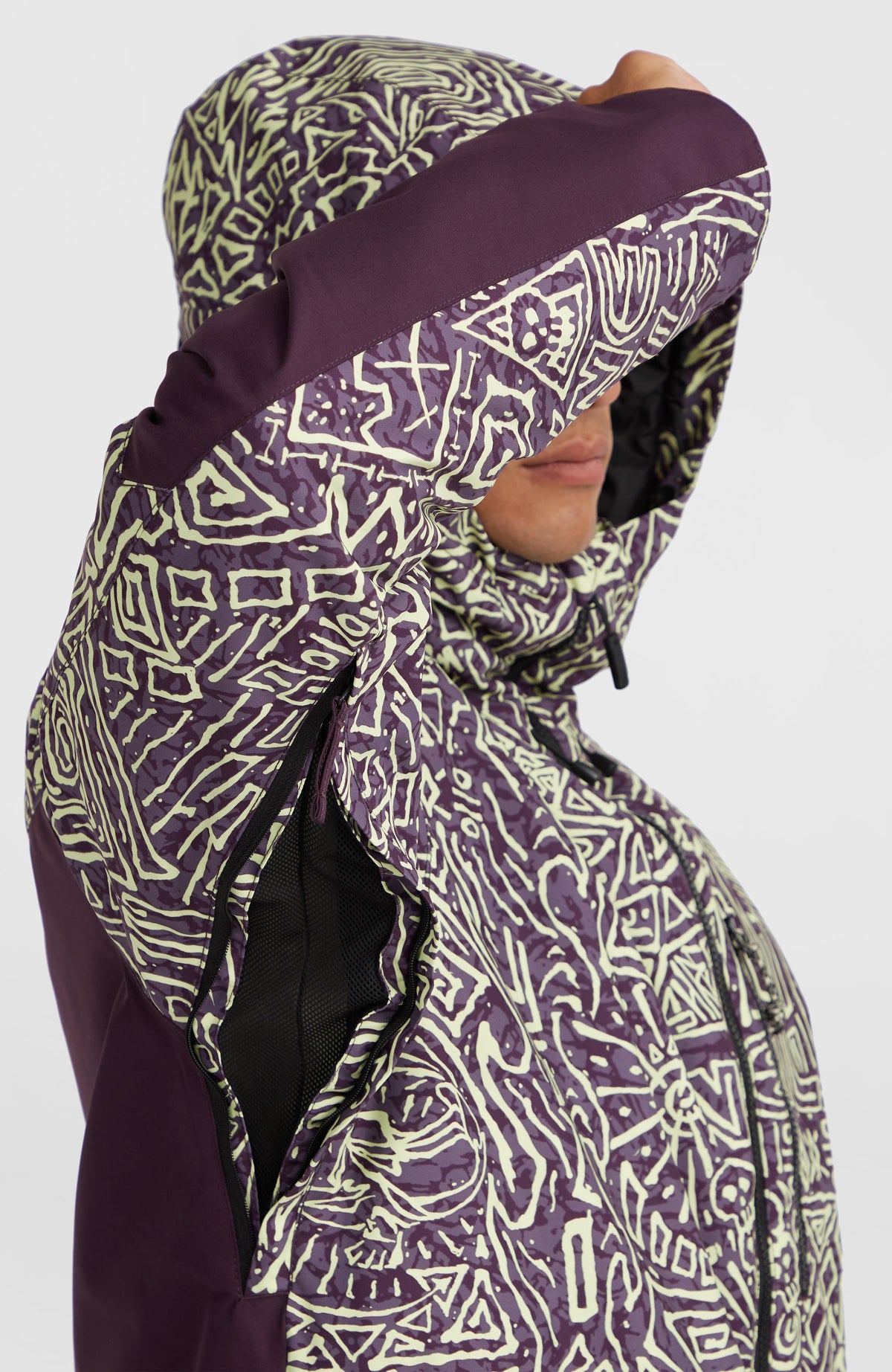 O'Riginals Block Skijacke | Dark Purple Sketcheritage