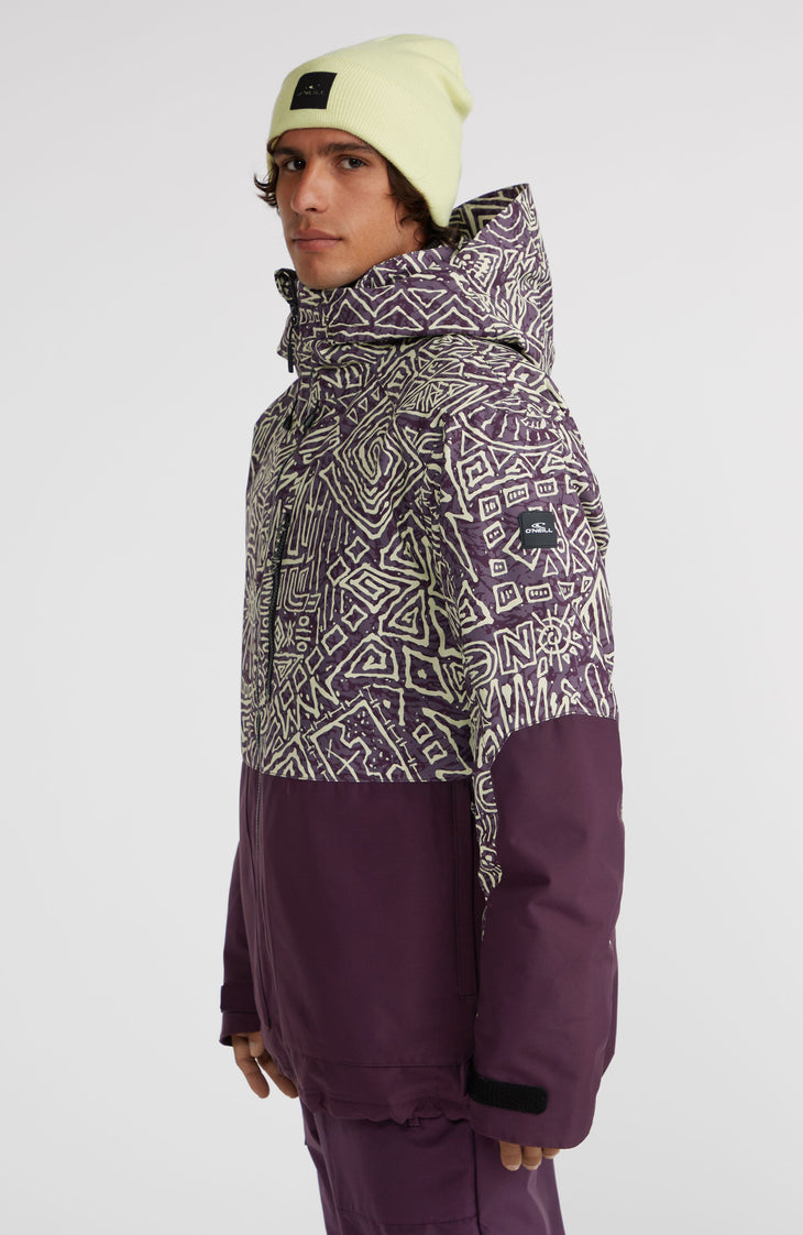 O'Riginals Block Skijacke | Dark Purple Sketcheritage