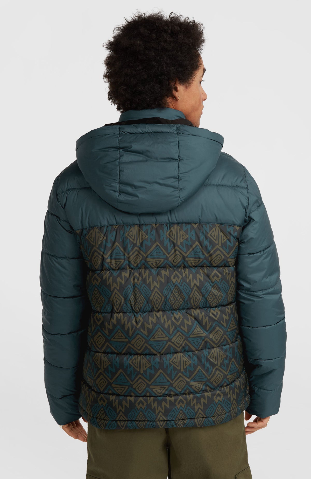 O'Riginals Steppjacke | Black Retro Ikat