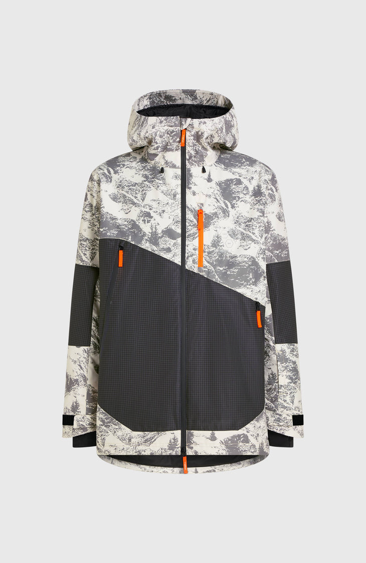 FWC'Peak Fire Skijacke | Grey Mountain Landscape
