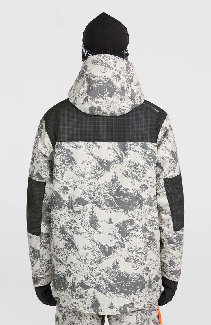 FWC'Peak Fire Skijacke | Grey Mountain Landscape