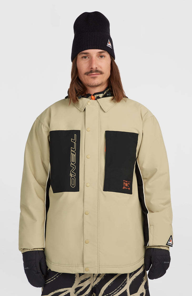 FWC'Play Shacket Ski- und Snowboardjacke | Olive Blush Colour Block