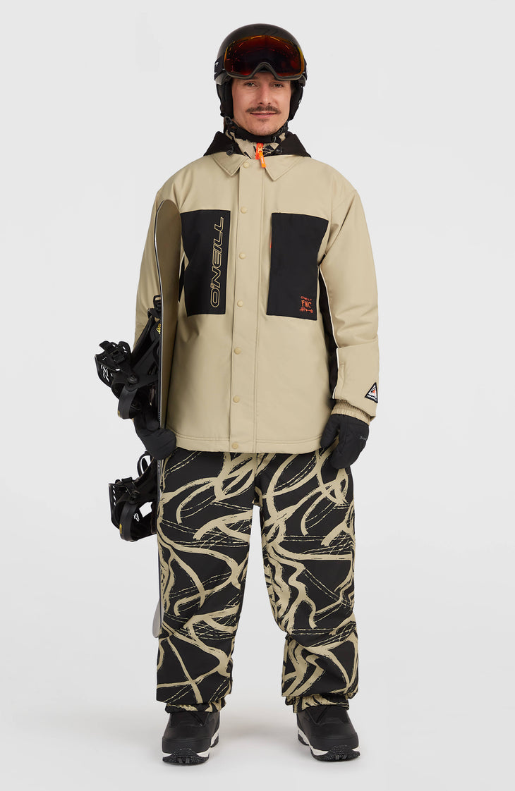 FWC'Play Shacket Ski- und Snowboardjacke | Olive Blush Colour Block