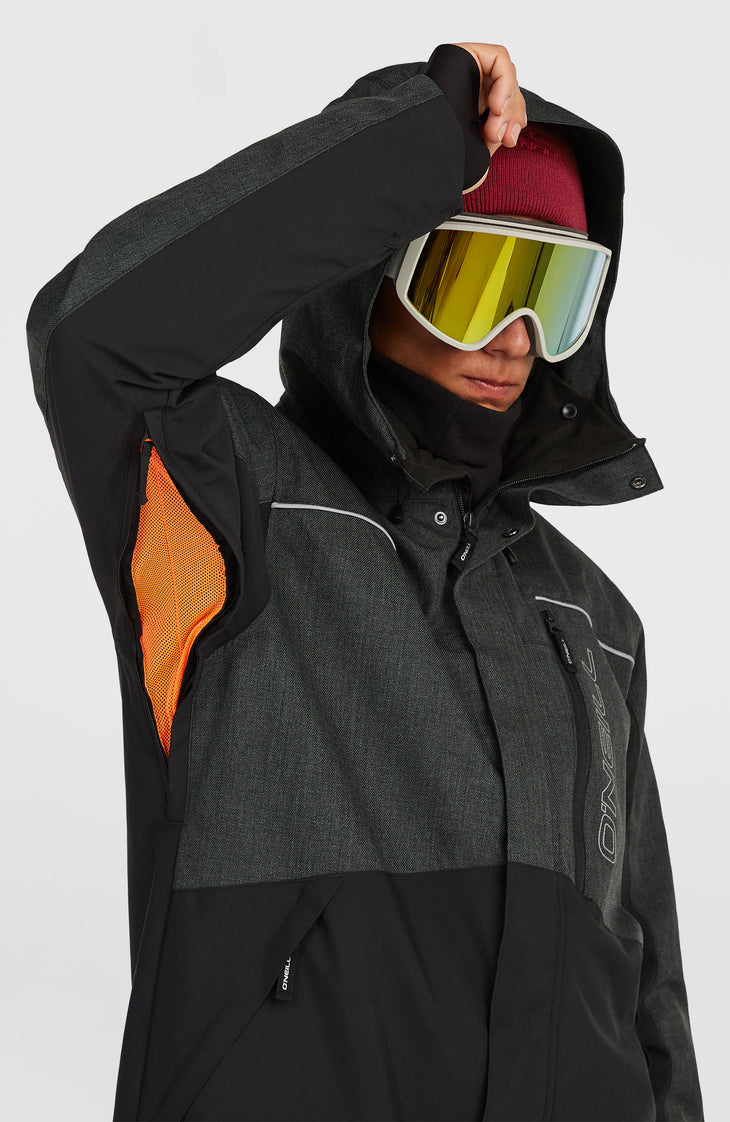 FWC'Cruz Melange Skijacke | Black Out Colour Block