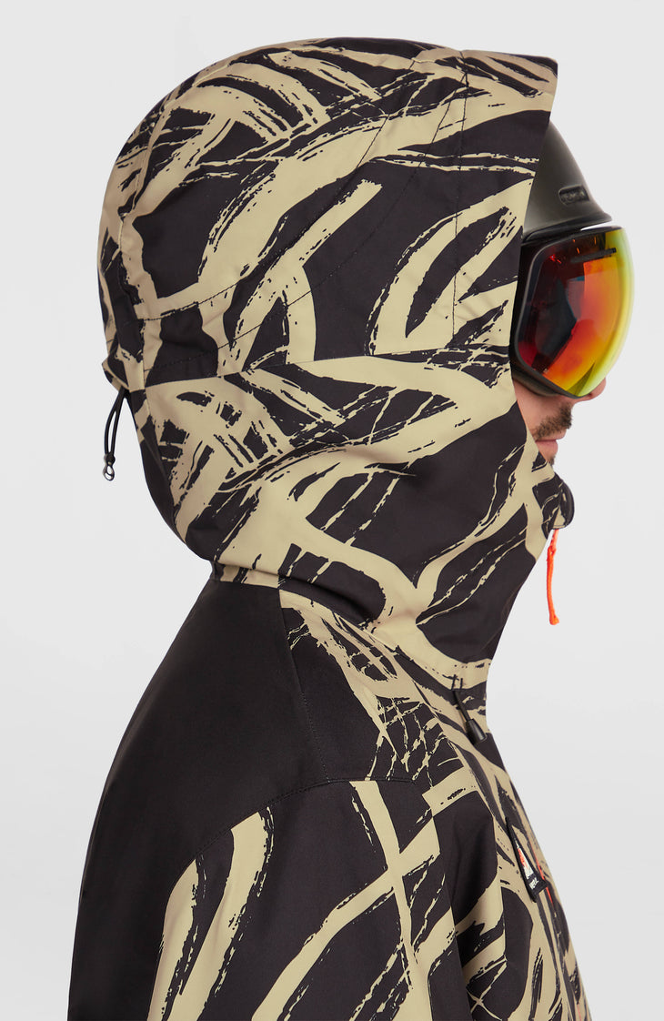 FWC'Play Park Ski- und Snowboardjacke | Beige Snowtracks