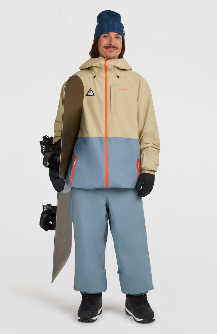 FWC'Play Park Ski- und Snowboardjacke | Olive Blush Colour Block