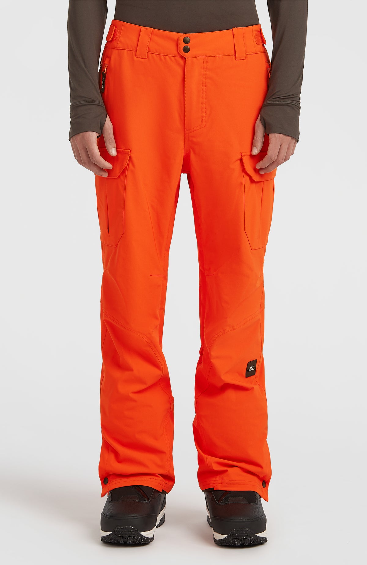 O'Neill FWC'Peak Cargo-Skihose für Herren, rot, Vorderansicht am Model