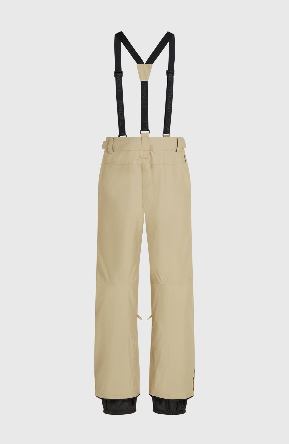 FWC'Cruz Skihose mit Trägern für Herren, beige, freigestellt von hinten mit elastischen Trägern
