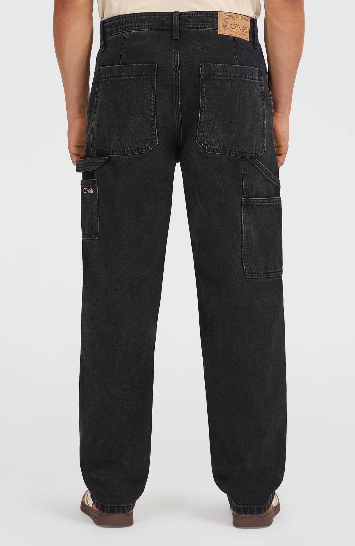 O'Riginals Denim Carpenter Hose für Herren, schwarz, Rückansicht am Model