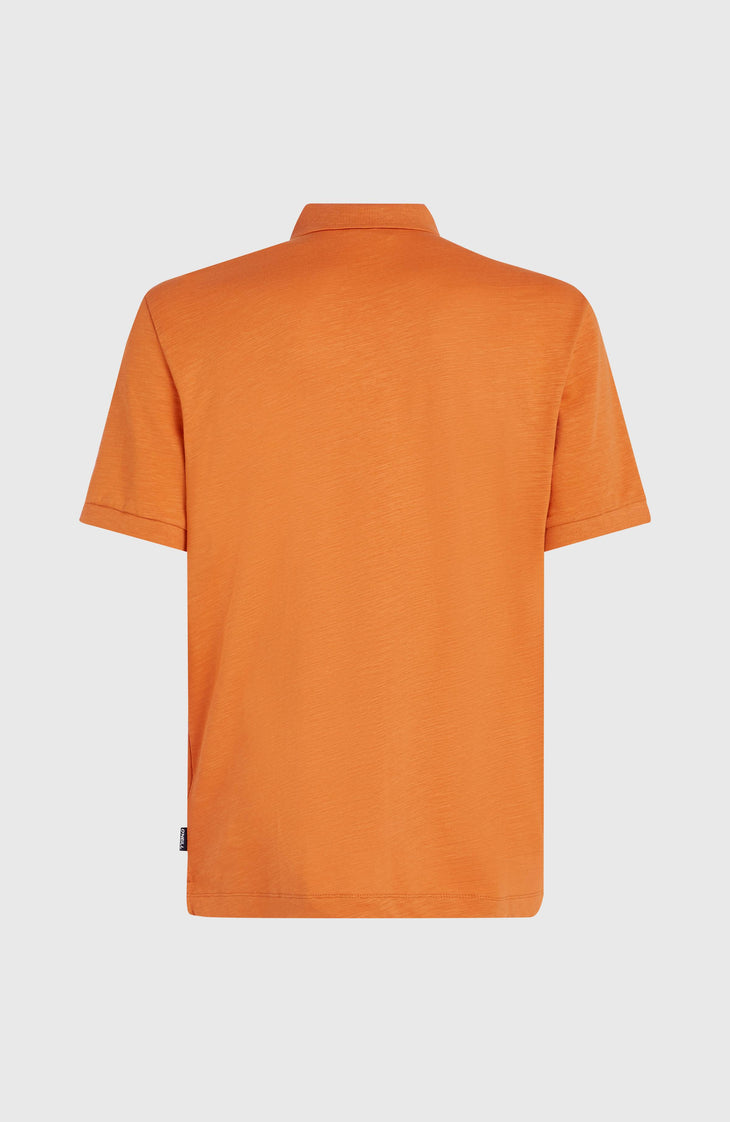 Slub Small Logo Poloshirt | Cinnamon Stick