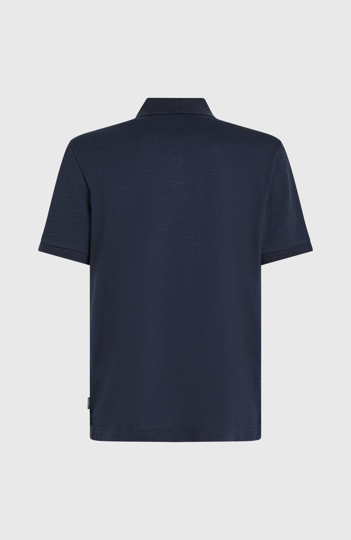 Slub Small Logo Poloshirt für Herren, blau, freigestellt von hinten