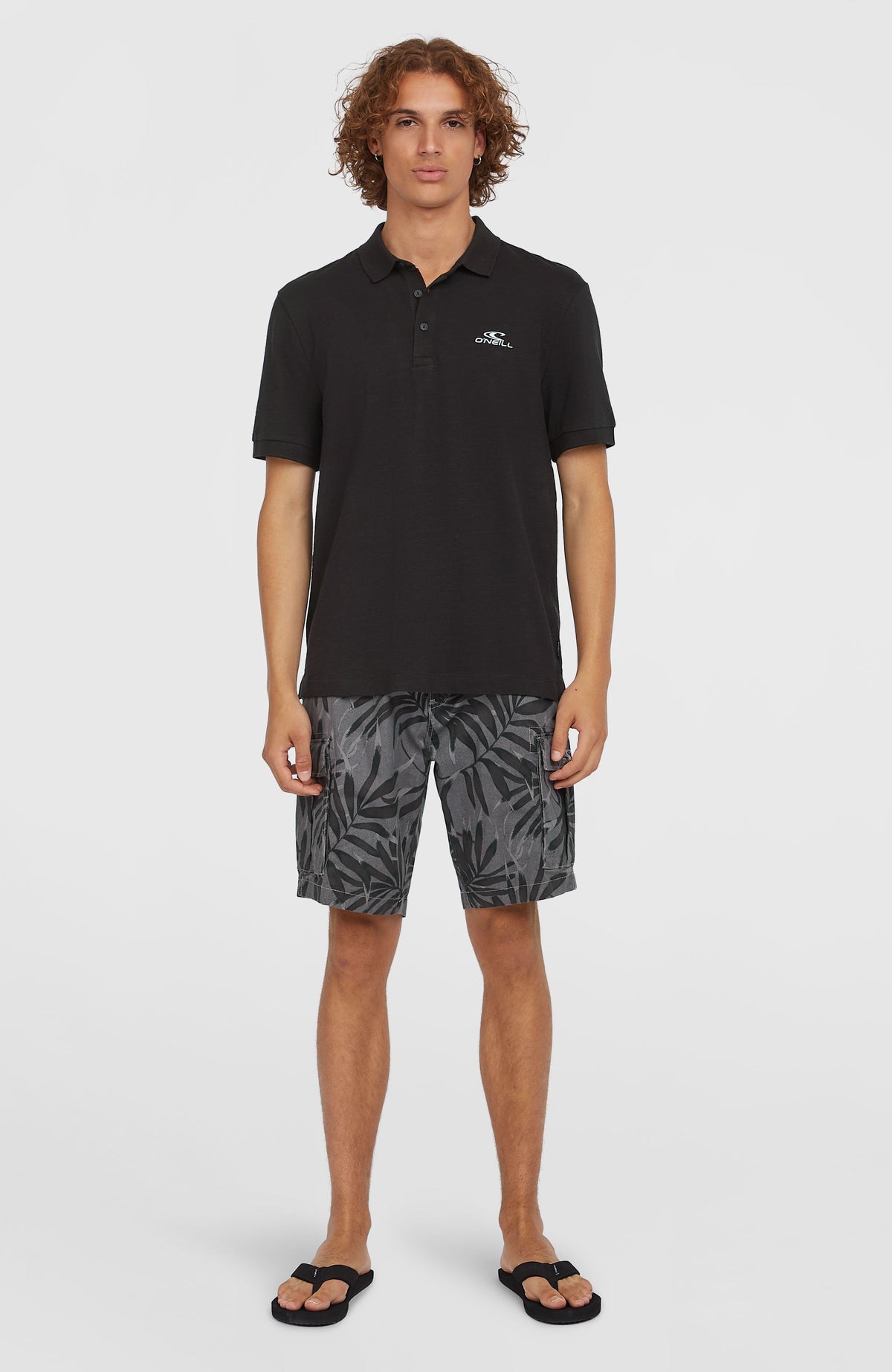 Slub Small Logo Poloshirt | Black Out