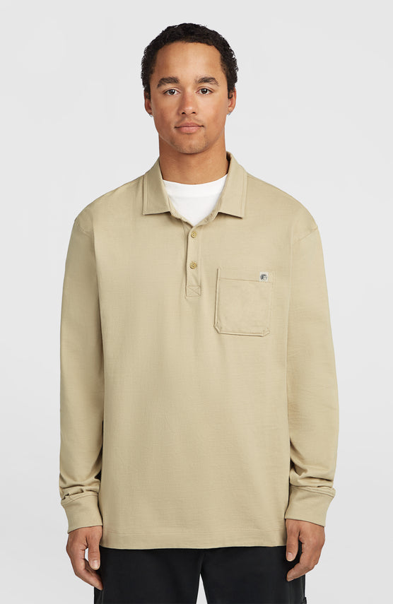 O'Riginals Langarm-Poloshirt | Olive Blush