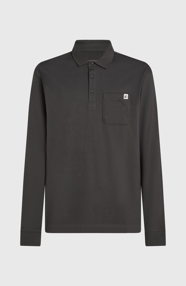 O'Riginals Langarm-Poloshirt | Raven