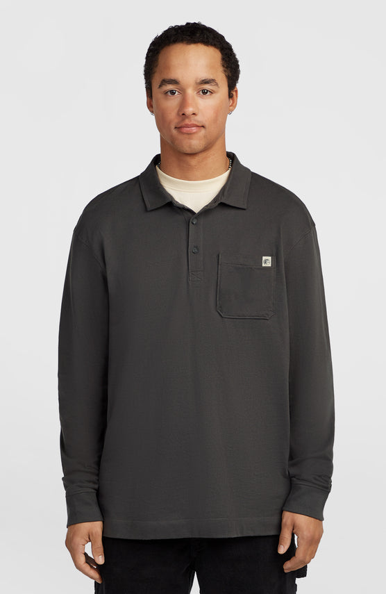 O'Riginals Langarm-Poloshirt | Raven