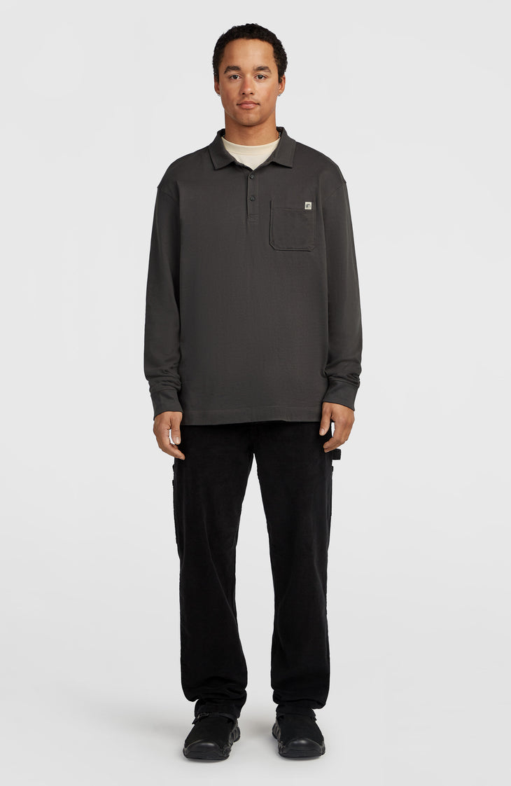 O'Riginals Langarm-Poloshirt | Raven
