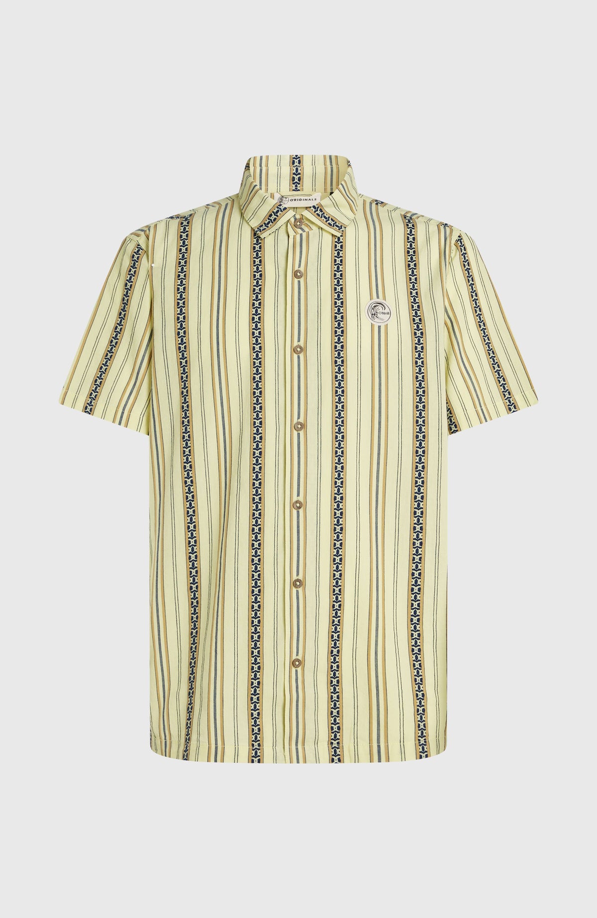 O'Riginals Jacquard-Hemd | Yellow Originals Jstripe