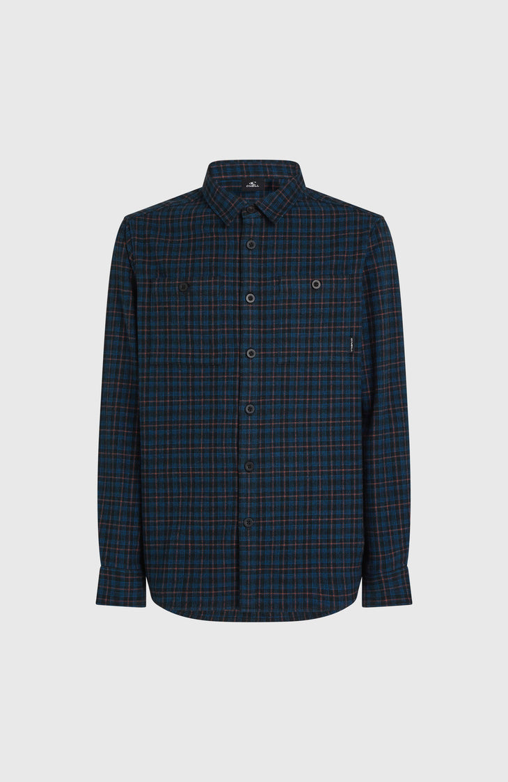 Must-Have Flanellhemd | Black Mini Check Plaid