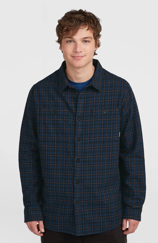 Must-Have Flanellhemd | Black Mini Check Plaid