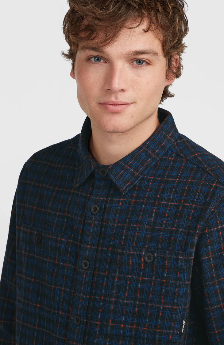 Must-Have Flanellhemd | Black Mini Check Plaid