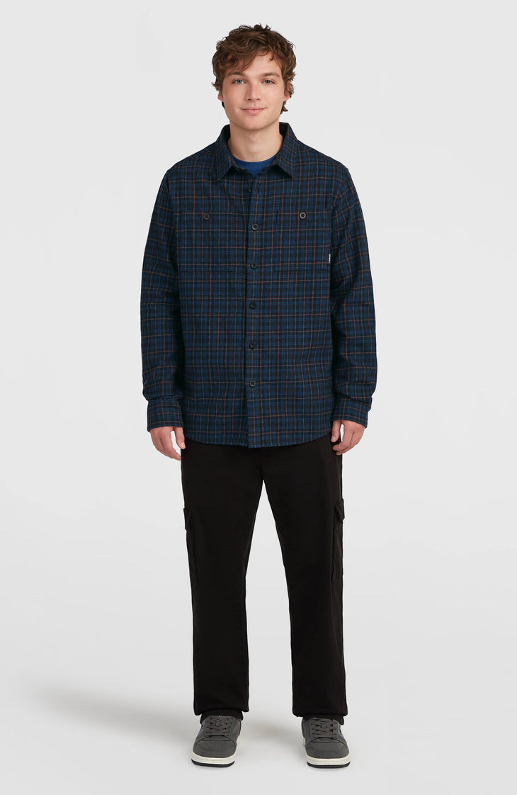 Must-Have Flanellhemd | Black Mini Check Plaid